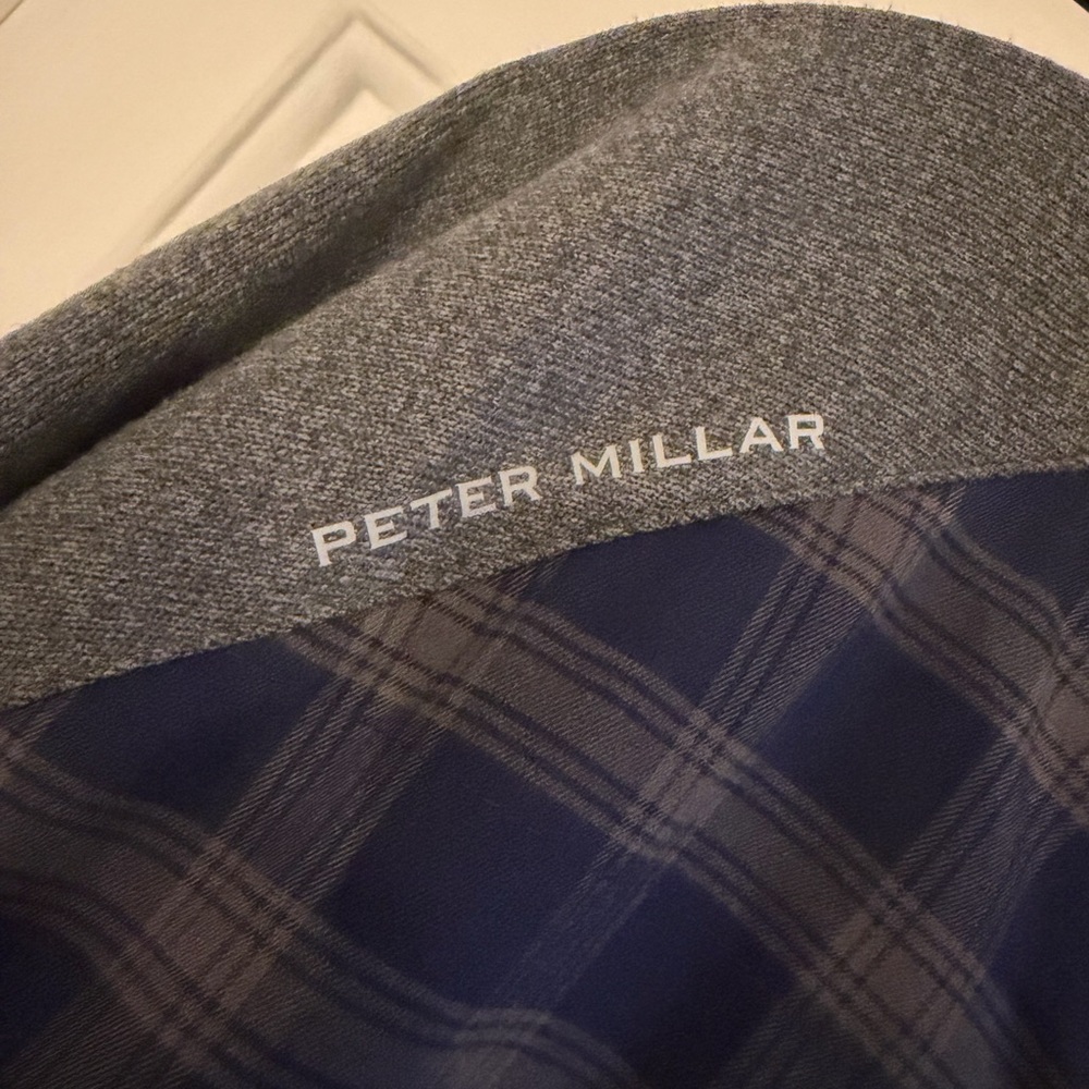 NWT Peter Millar Men's Navy Merge Elite Flannel Hybrid Jacket XXL - Picture 3 of 8